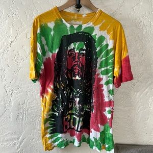 Sun Club - Bob Marley Tie Dye T-Shirt Vintage Single-Stitch